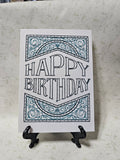 Happy Birthday Ornate Frame Card