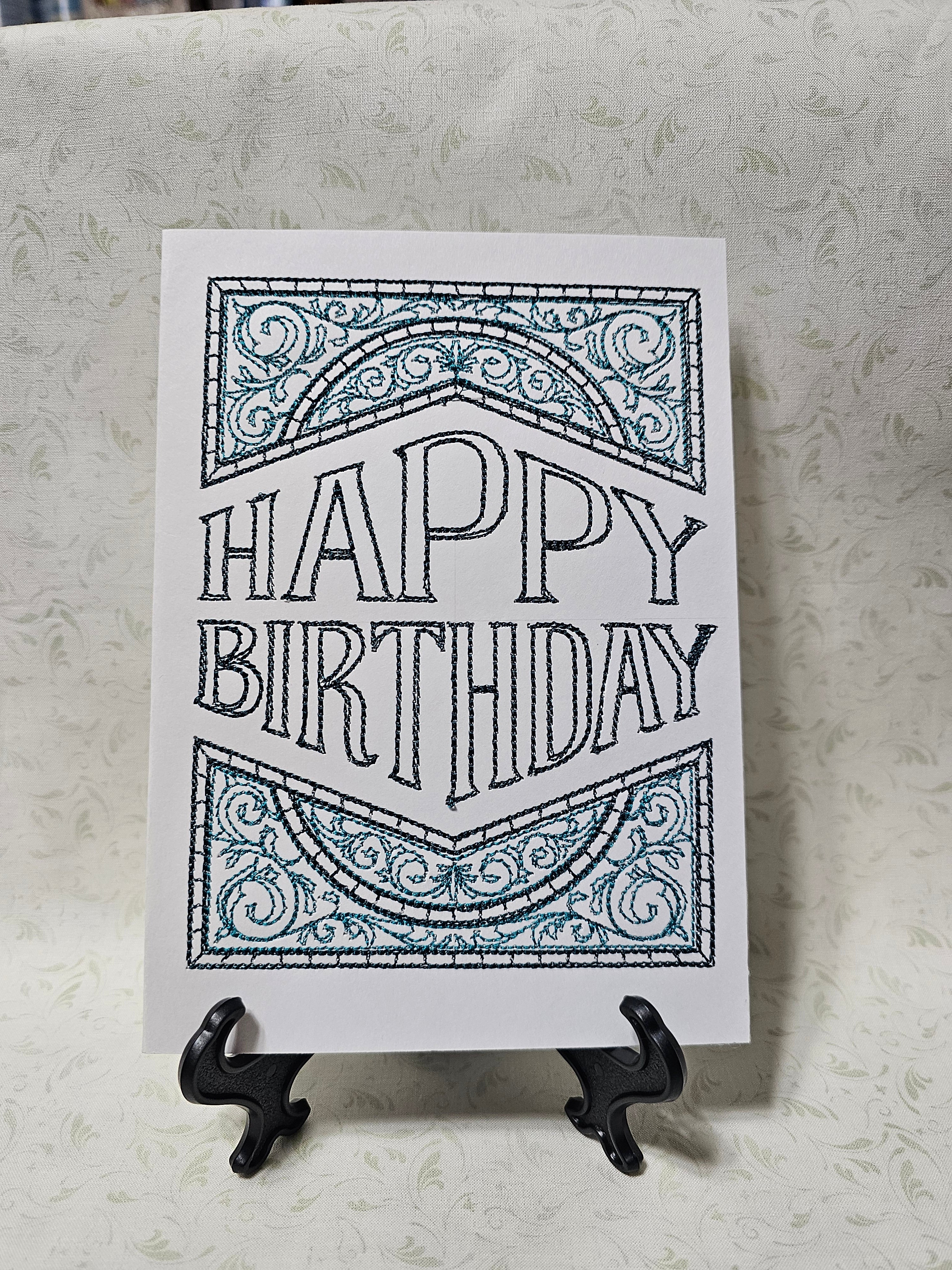 Happy Birthday Ornate Frame Card