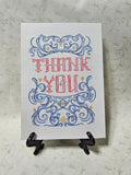 Vintage Swirl Thank You Card