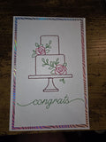 Colorful Congrats Cake Card