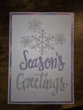Season's Greetings Snowflake Card